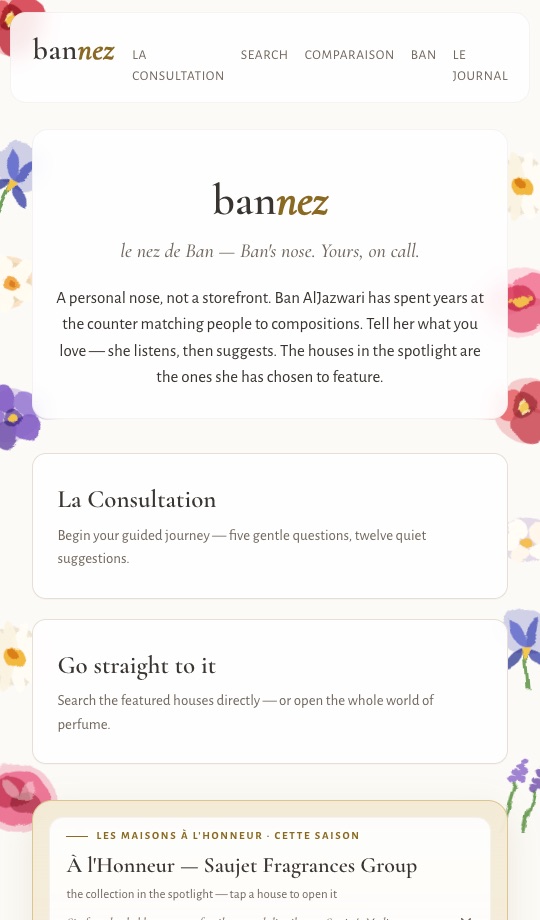 bannez home screen